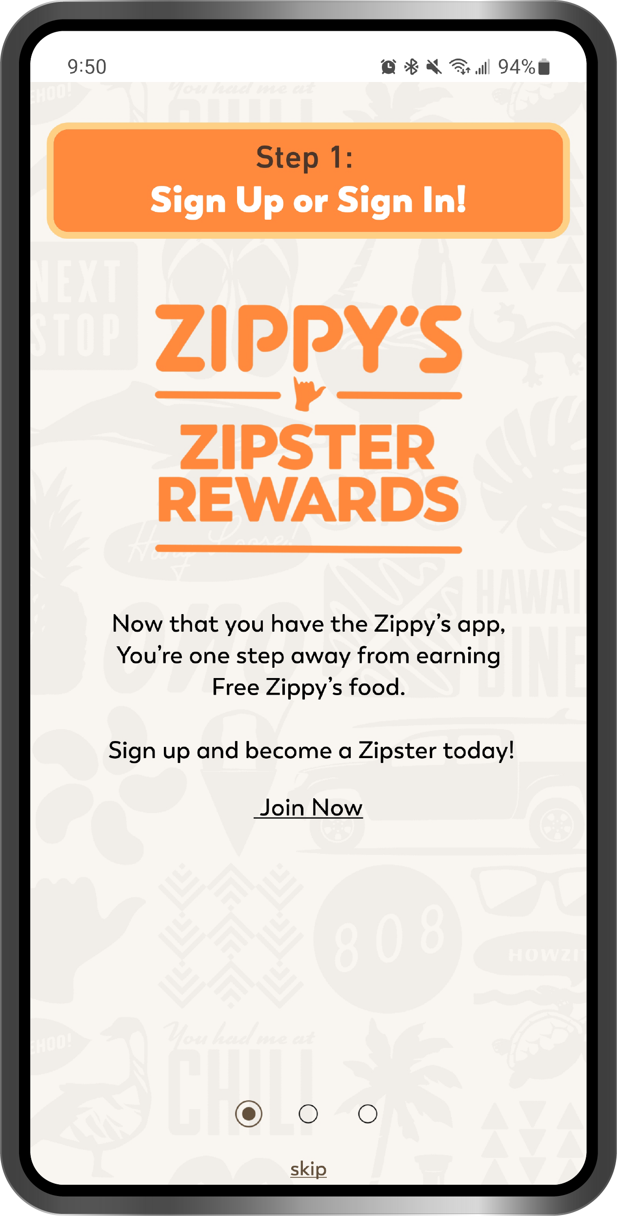 Zipsters-Rewards-How to redeem_Step 1 Step One