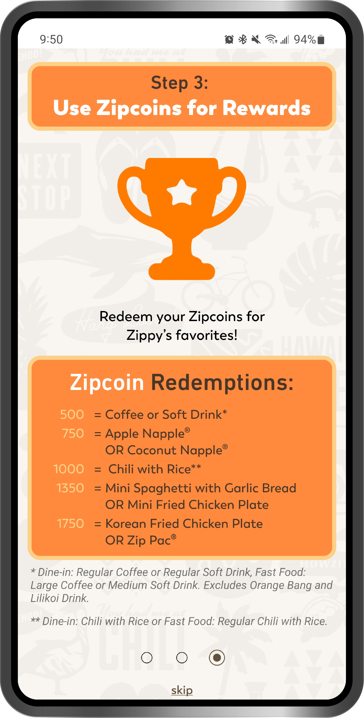 How to redeem Zipsters Rewards
