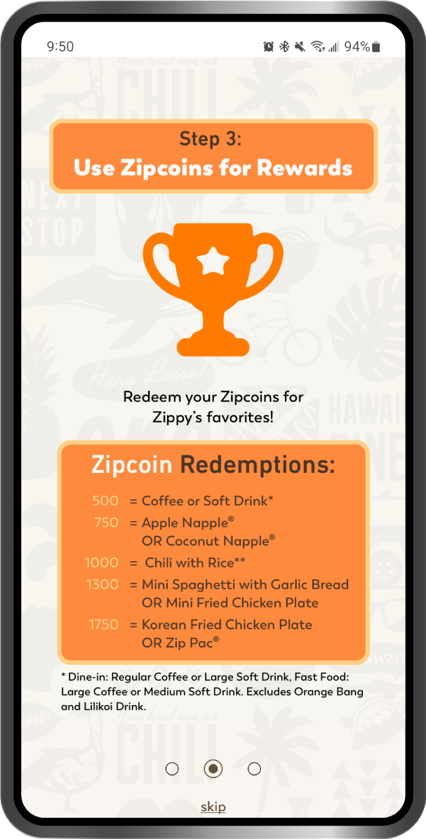 Zipsters Rewards How to redeem step 3