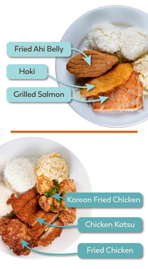 Fish Trio and Chicken Trio