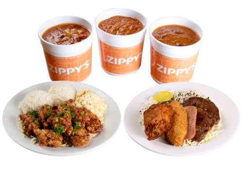 Korean Fried Chicken Plate, Zip Pac®, Zip Meal: Chili, Meat Sauce OR Portuguese Bean Soup